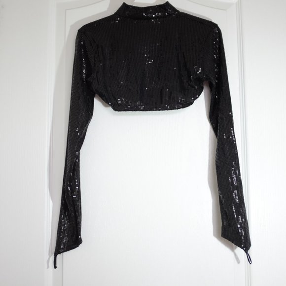 COPY - COPY - Hamilton’s Theatrical Supply black red sequins dance dress CXL - Picture 6 of 12